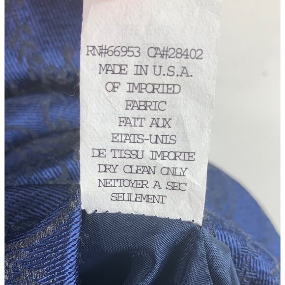 VTG Y2K Cynthia Cynthia Steffe Blue Damask Sweetheart Neck Romantic Dress Size 6 - Picture 16 of 16